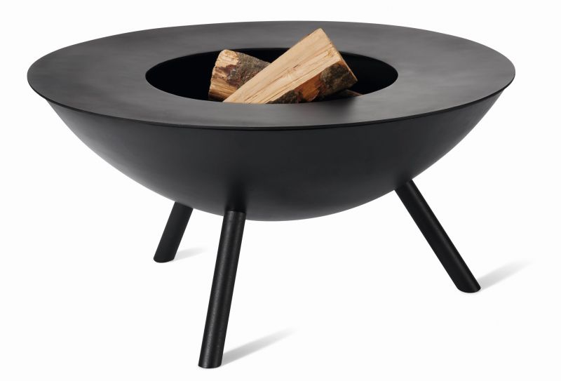 Flames complete set fire bowl L, grill plate and tongs Philippi